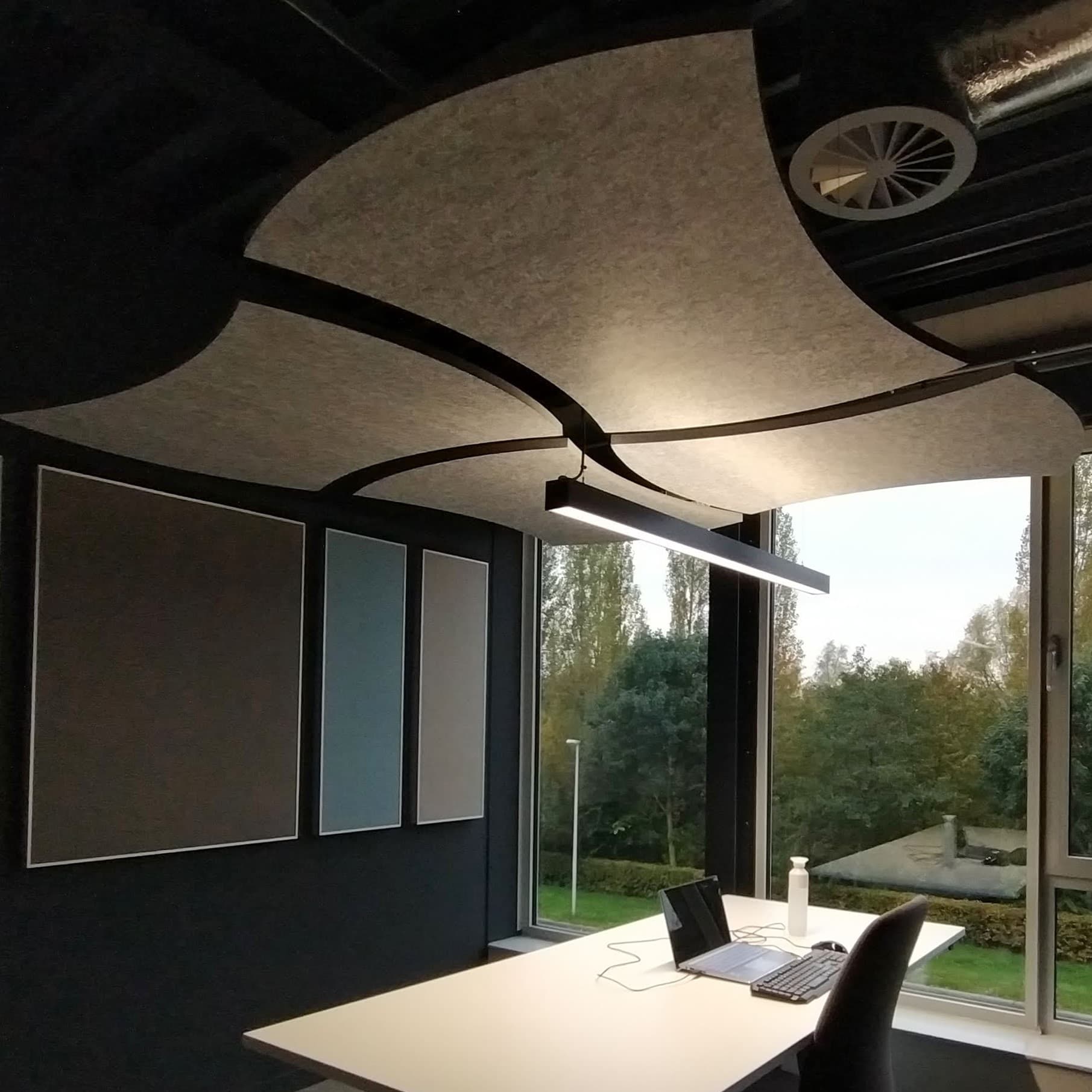 EASYfelt PET-vilt akoestisch Plafondeiland Curved