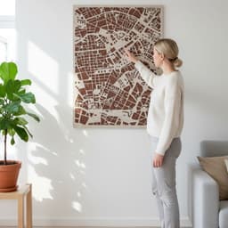 City Map Berlin met vrouw