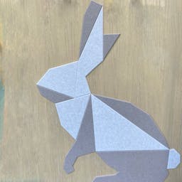 Kids Place Bunny 1 | Kinderkamer | Geluidsabsorberend PET-vilt wandbekleding