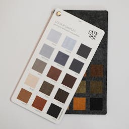 EASYfelt PET-vilt akoestische panelen samplekaart 9 mm grey and earth tone