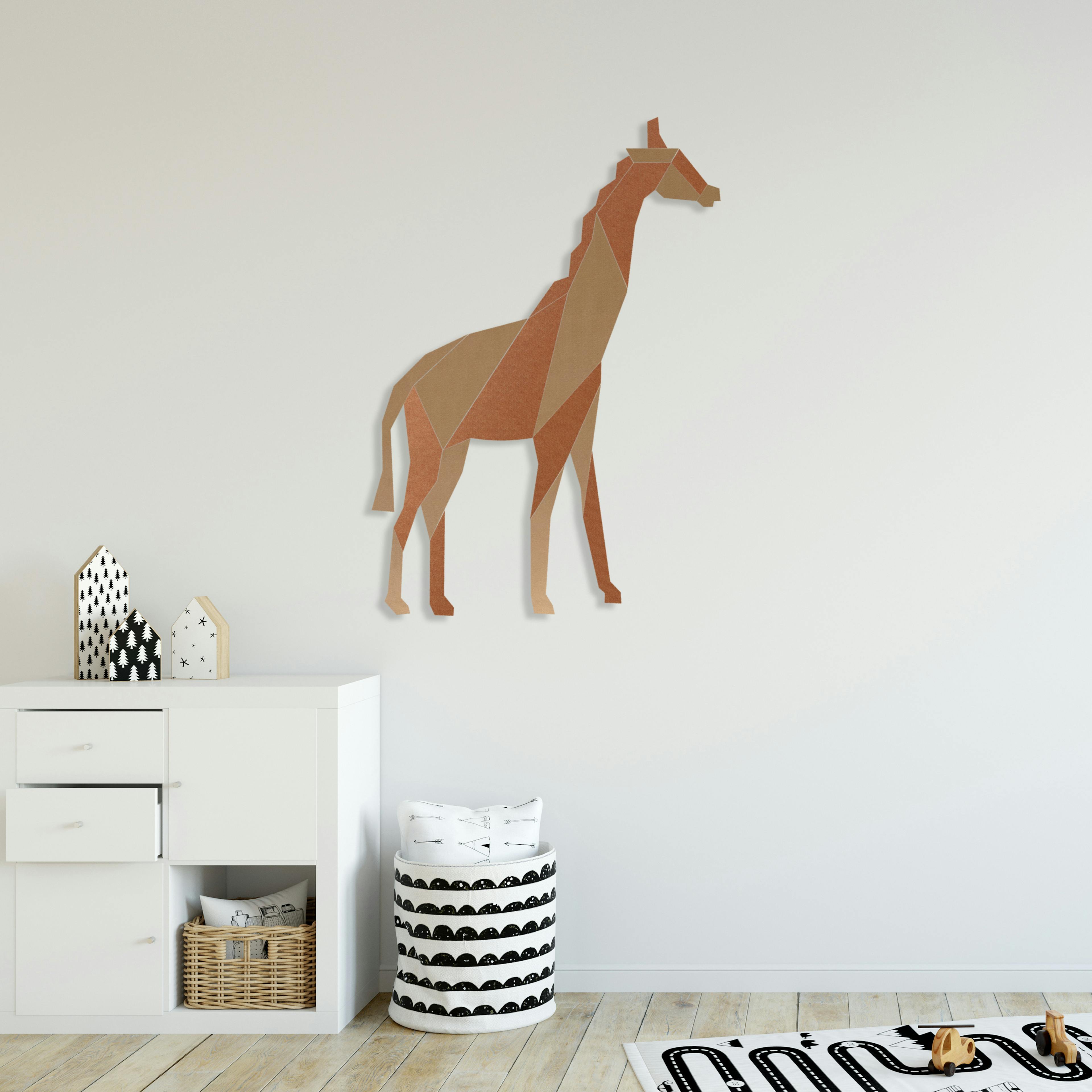 Room Kids Place Giraffe B | Kinderkamer | Geluidsabsorberend PET-vilt wandbekleding